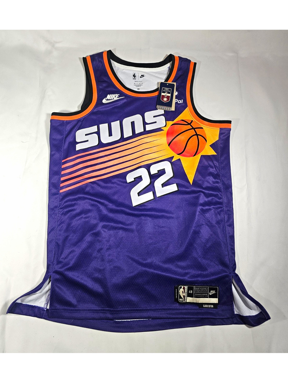 Signed L Nike Phoenix Suns Deandre Ayton #22 Swingman Dri-FIT Jersey Purple Men